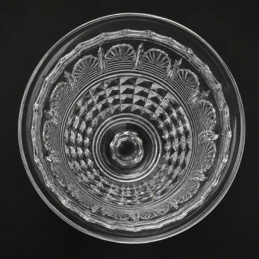 Vase Cratere En Cristal Taillé De Baccarat , Style Premier Empire , Vase Medicis XIXe , -photo-1