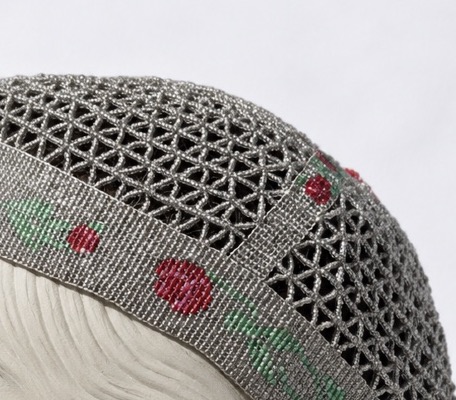 Coiffe En Perles De Verre Epoque Art Deco , Années Folles Chapeau Bonnet 1920 Charleston-photo-2