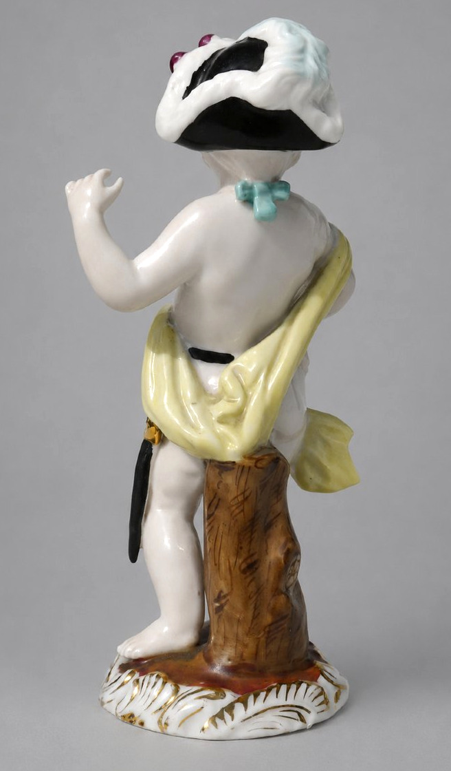 Charming German Saxon Porcelain Figurine Depicting A Young Page / Marquis – 19th Century-photo-3