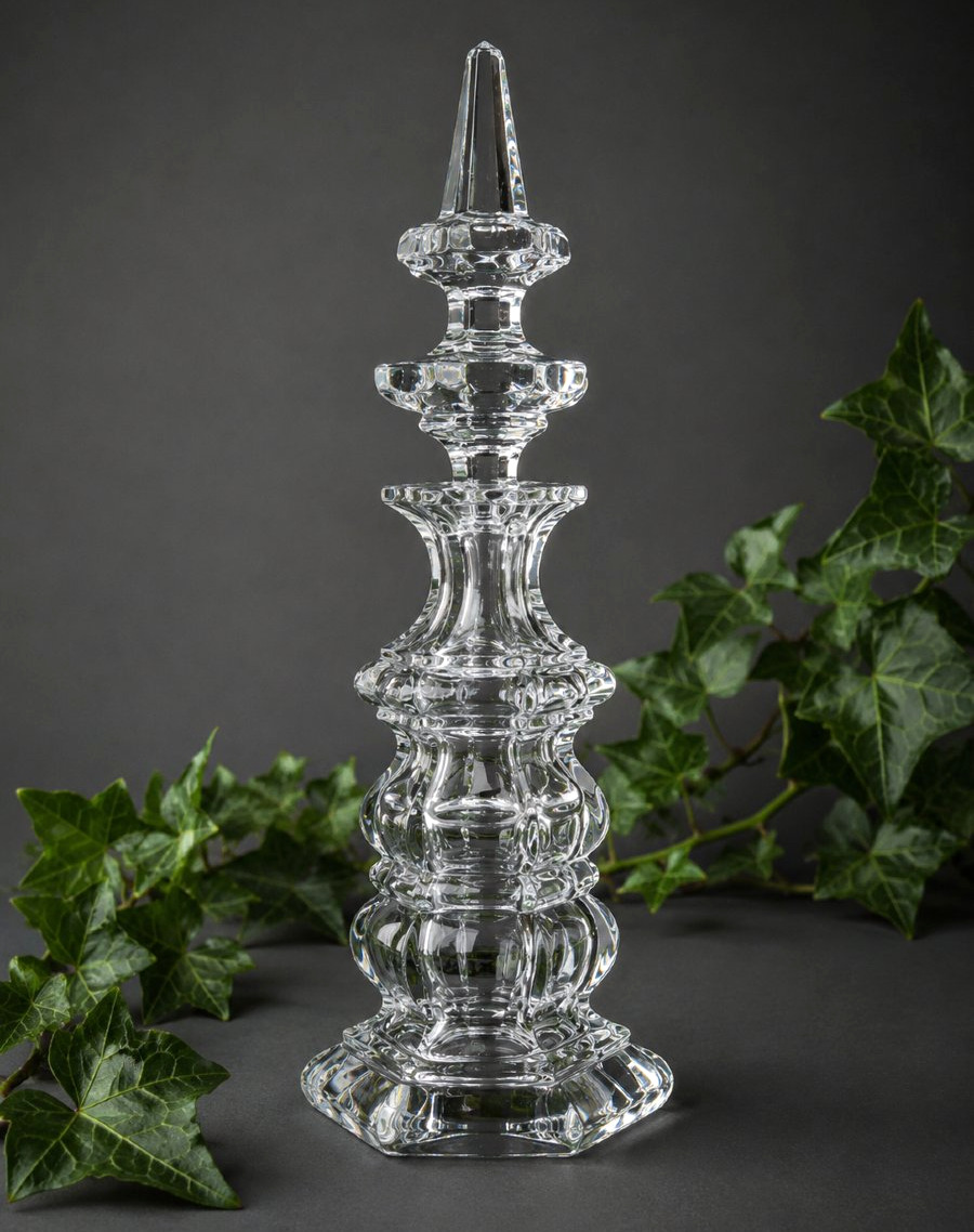 Flacon à parfum en cristal taillé De Baccarat – Époque Restauration, vers 1820-1830 XIXe 