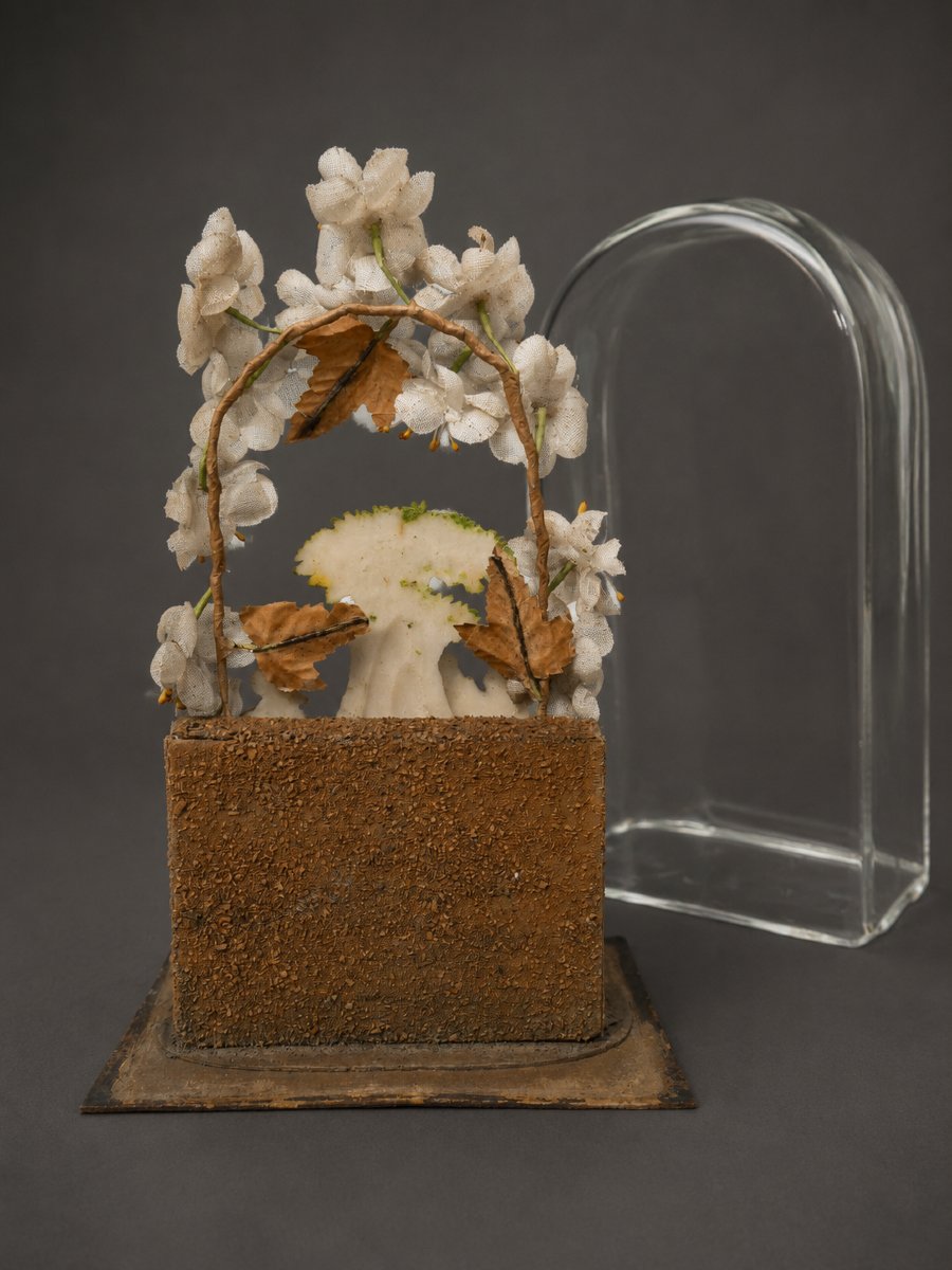 Diorama, Globe, Religious Sugar Figurines, Papier-mâché, Napoleon III, 18th-century Style -photo-1