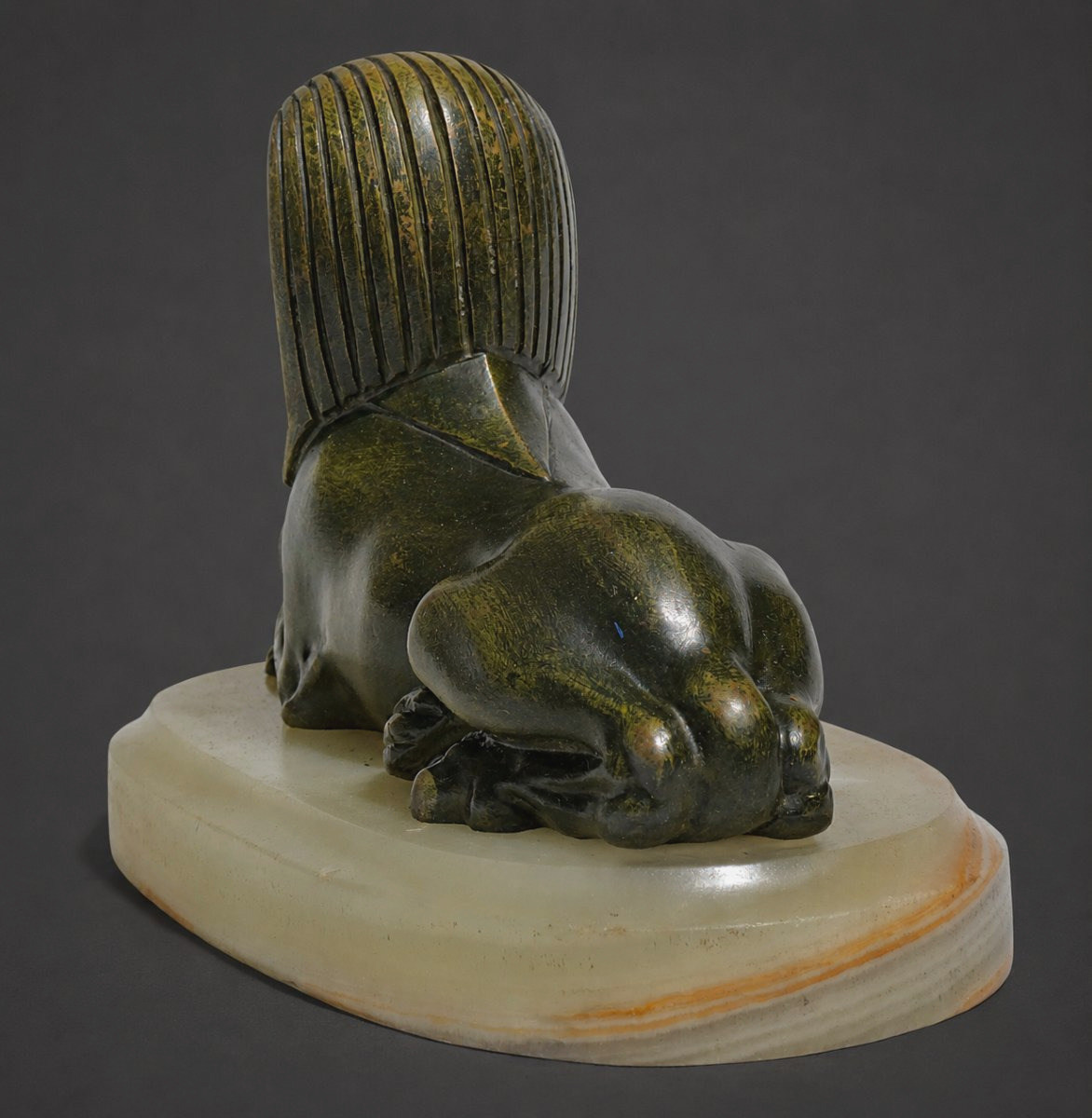 Presse Papier Retour D'Egypte , Sphynge En Bronze Sculpture Napoléon III , Bureau Orientaliste-photo-3