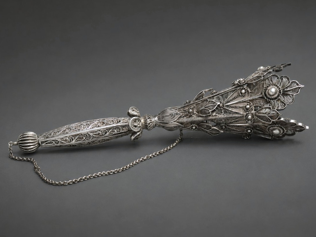 Porte Bouquet De Bal à Système En Argent Filigrané – Milieu Du XIXᵉ Siècle , Napoléon III -photo-4