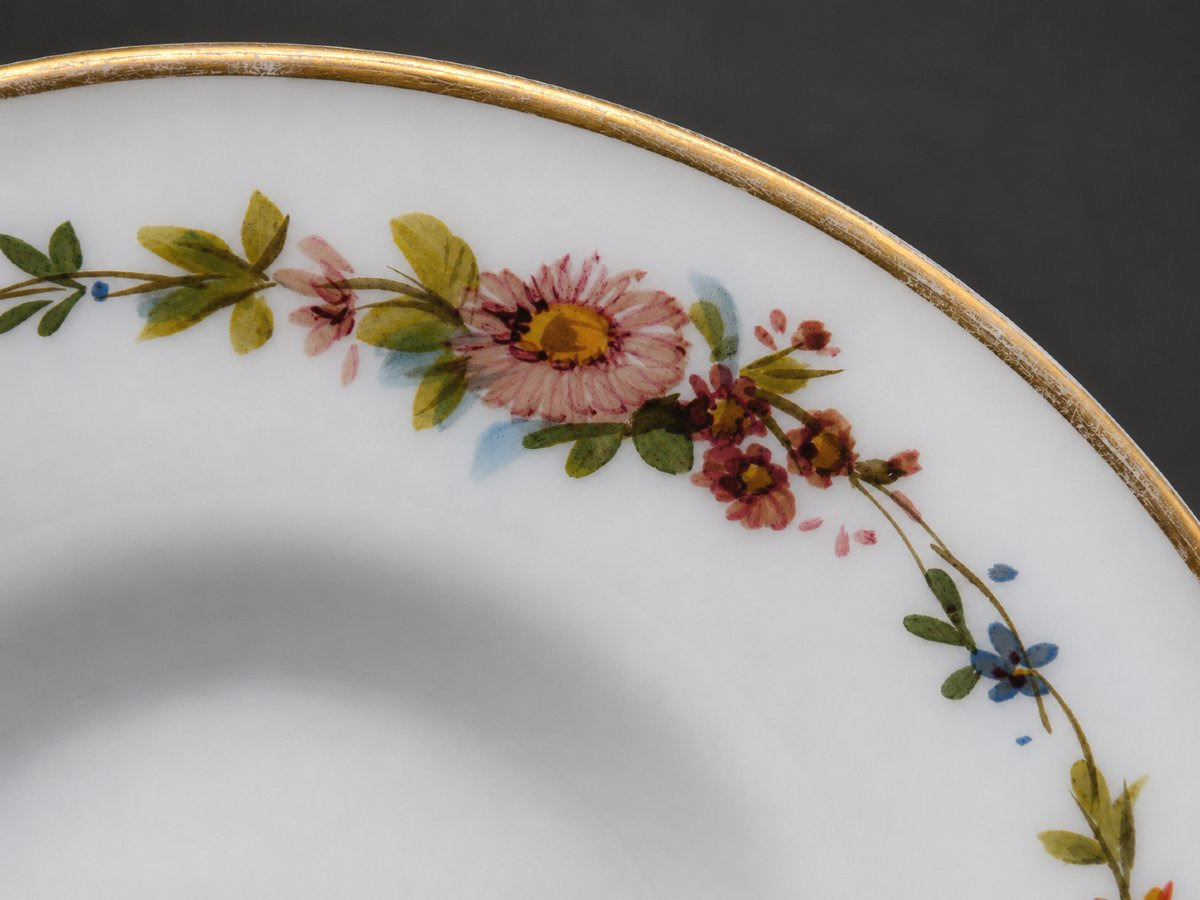 Covered Jar / Jam Jar In White Opaline With 19th-century Floral Design, Napoleon III Style, Baccarat-photo-2