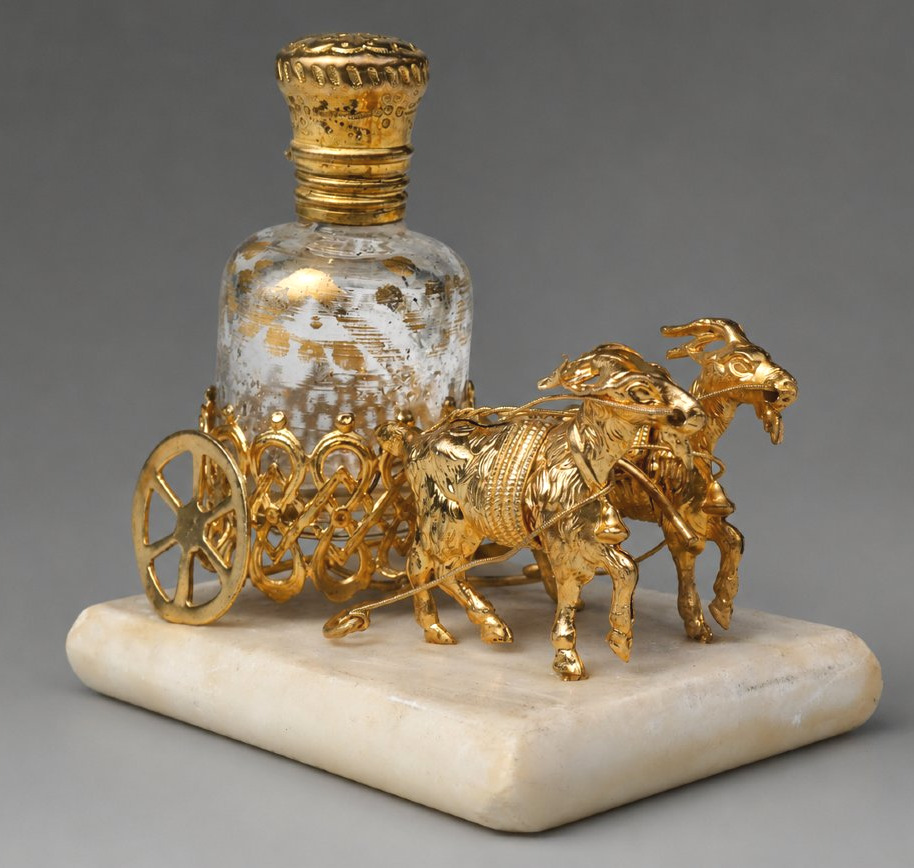 Cave A Parfum , Palais Royal , Napoléon III , Caleche & chevres , XIXe , Flacon à Senteurs-photo-1