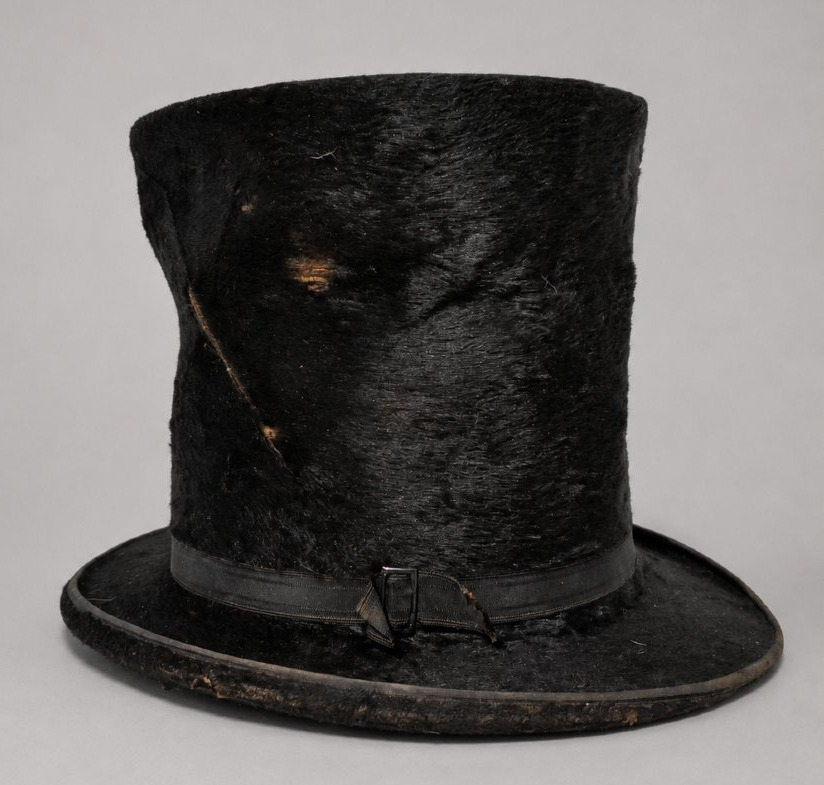 Antique Black Silk Top Hat – Maison Duval, Saulieu – 19th-century Napoleon III Hat-photo-3
