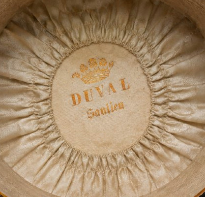 Antique Black Silk Top Hat – Maison Duval, Saulieu – 19th-century Napoleon III Hat-photo-4