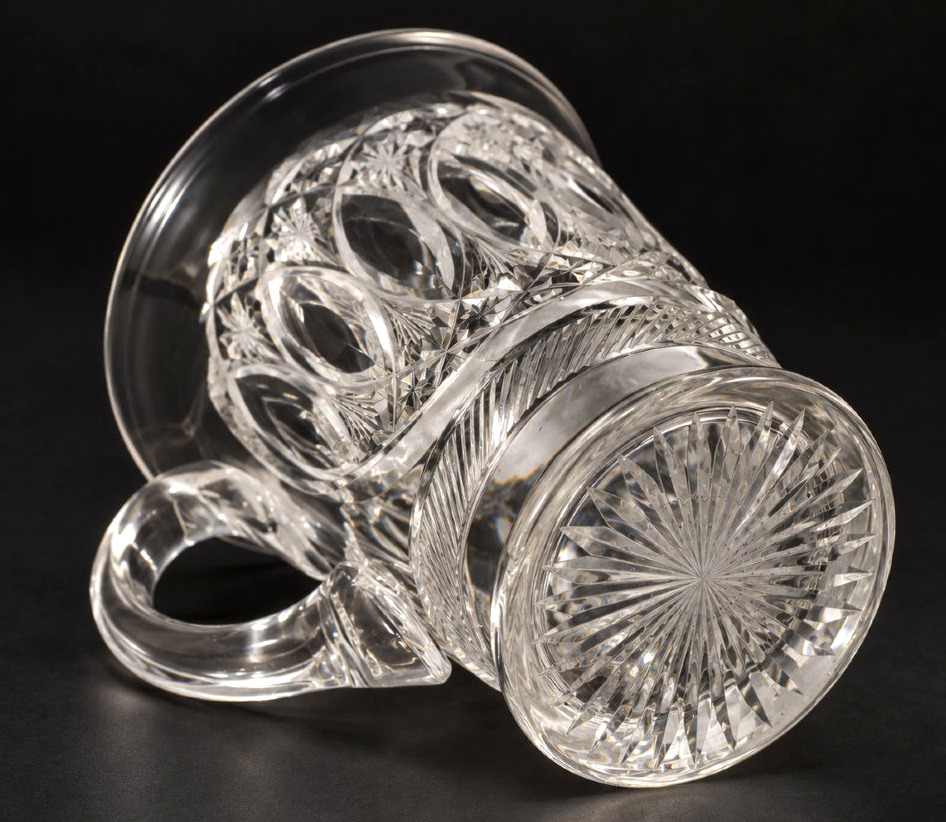 Serie de Tasses à Café En Cristal De Baccarat , Epoque Charles X / Empire ; XIXe -photo-3