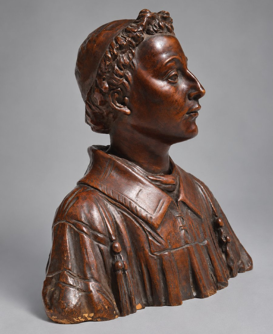 Bust Of A Cleric, Patinated Terracotta Sculpture – Manufacture De Signa – Italy-photo-2