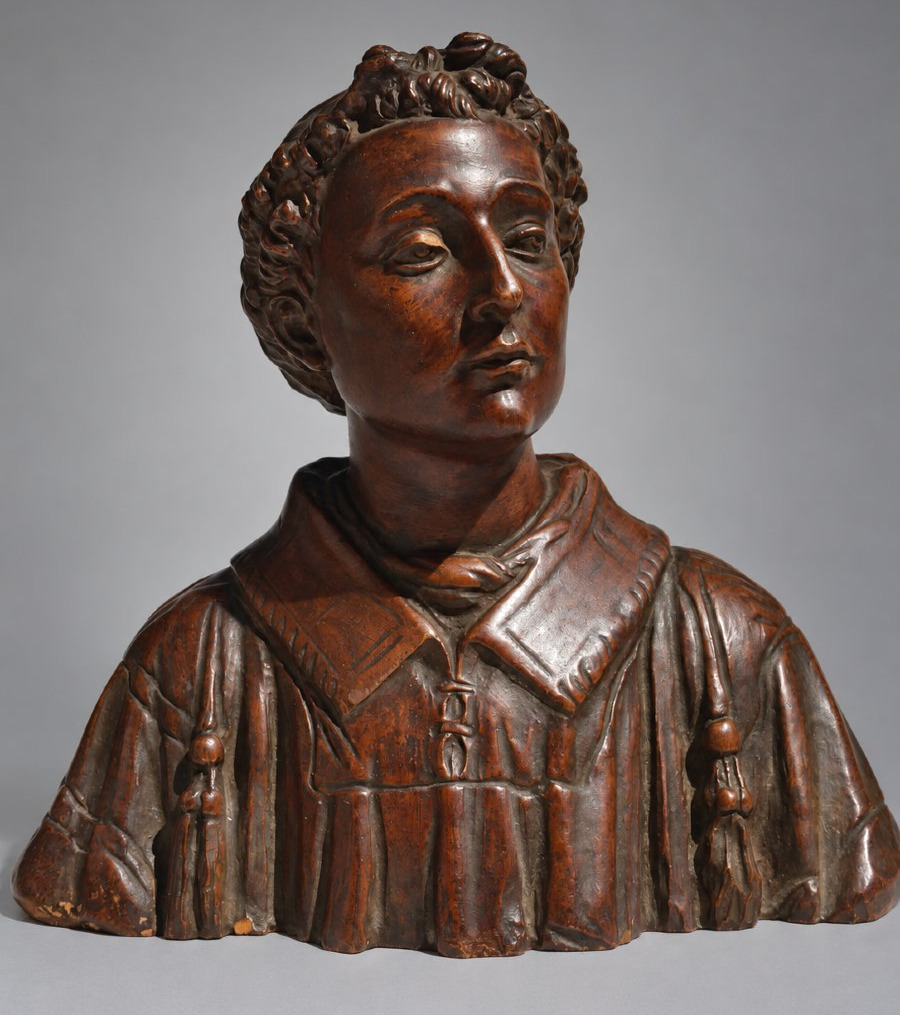 Bust Of A Cleric, Patinated Terracotta Sculpture – Manufacture De Signa – Italy-photo-1