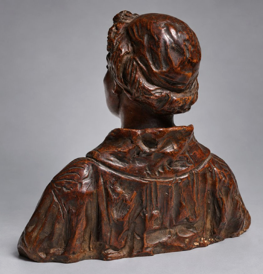Bust Of A Cleric, Patinated Terracotta Sculpture – Manufacture De Signa – Italy-photo-4