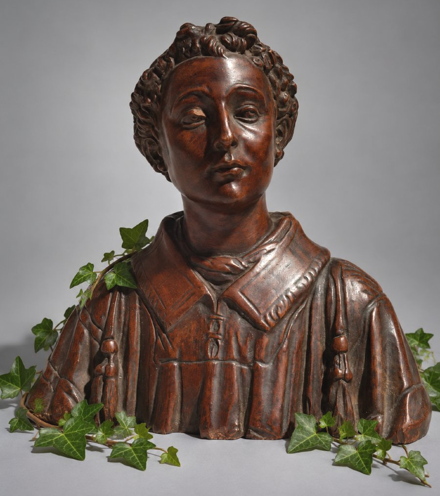 Bust Of A Cleric, Patinated Terracotta Sculpture – Manufacture De Signa – Italy