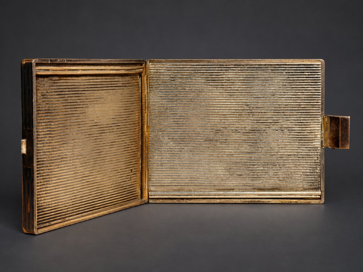 Boucheron Paris – Gold-plated Silver Powder Box With Openwork Design Of Birds And Flowers, Rubies – Circa 1940-photo-3