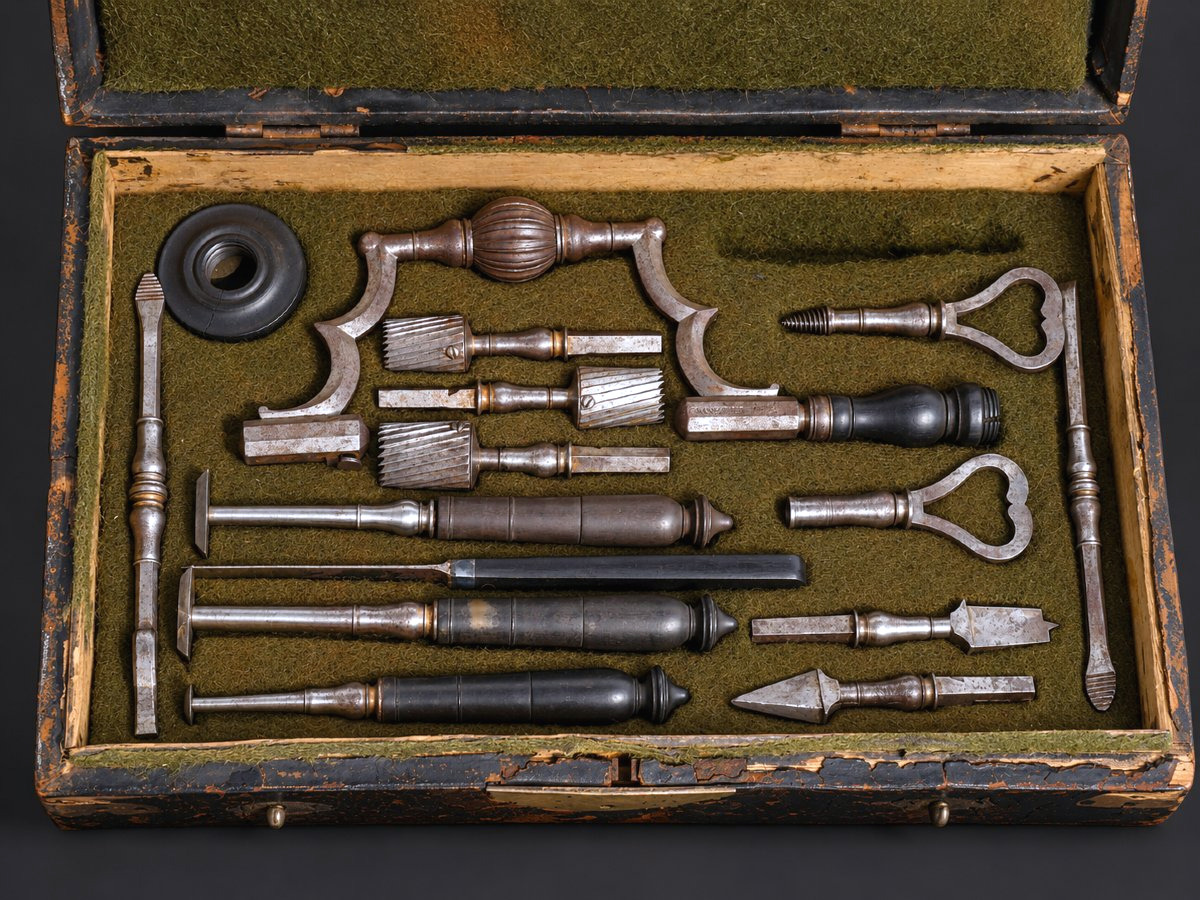Coffret de trépanation par Grangeret coutelier de l’Empereur – Paris, époque Empire , Chirurgie-photo-2