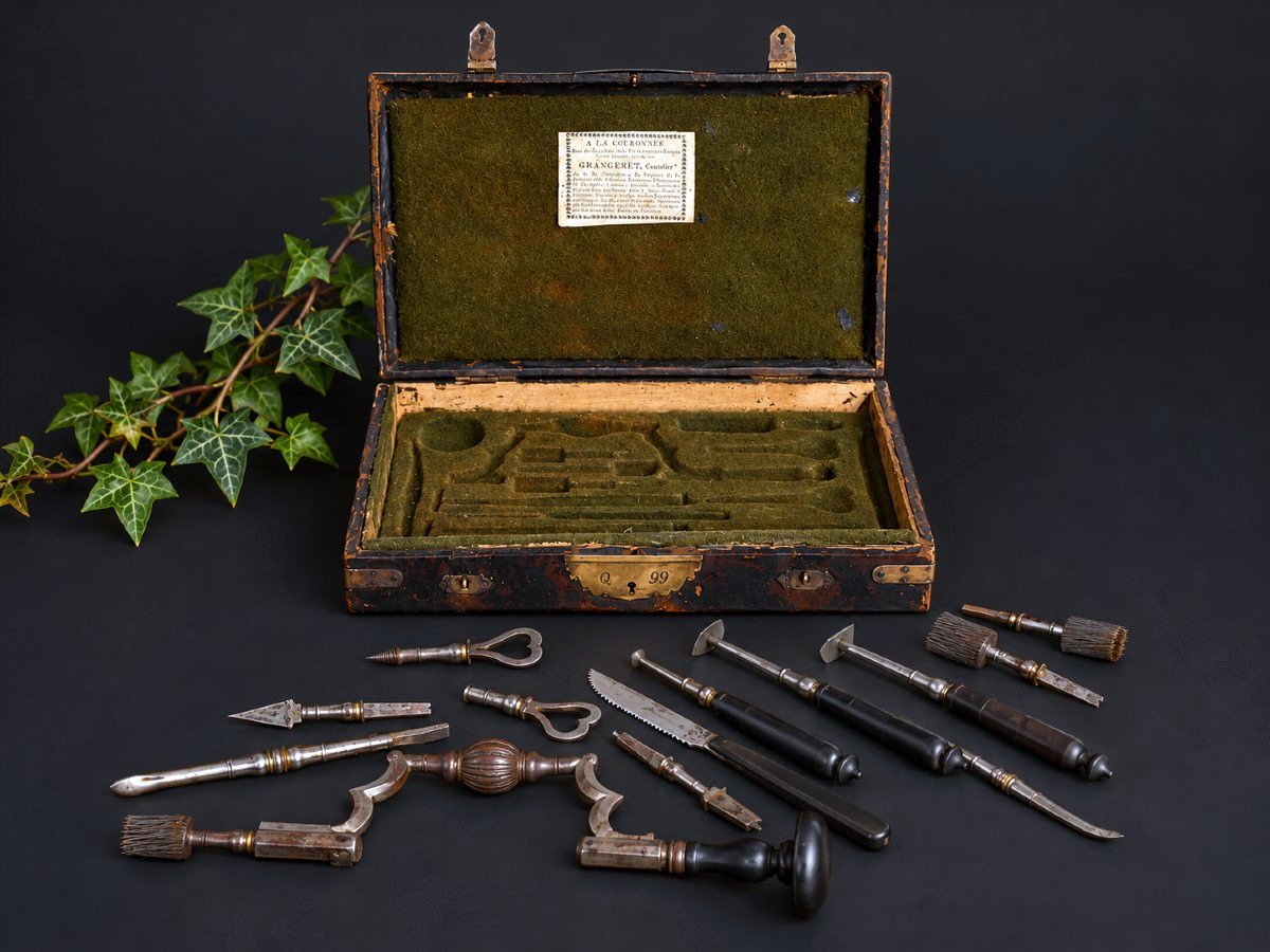Coffret de trépanation par Grangeret coutelier de l’Empereur – Paris, époque Empire , Chirurgie