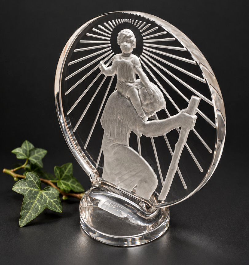 "saint Christopher" Car Mascot By René Lalique, Circa 1928–1930, Radiator Cap-photo-2
