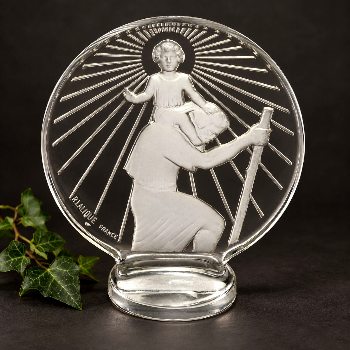 "saint Christopher" Car Mascot By René Lalique, Circa 1928–1930, Radiator Cap