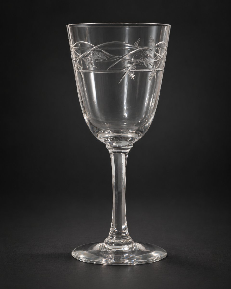 Service De Table En Cristal De Baccarat , Coupes , Carafe , Verres Gravé , 1900 -photo-2