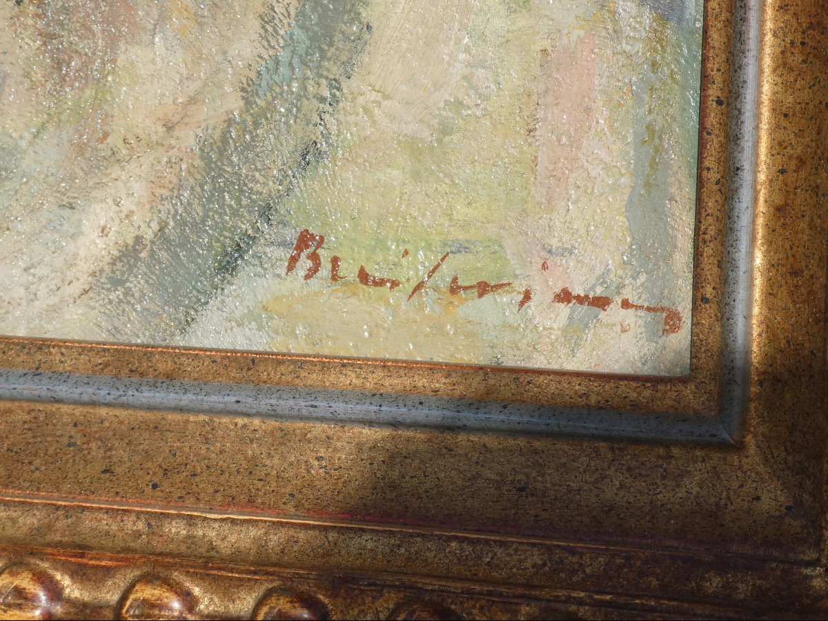 Robert Breitwieser – Nature morte Au Sachet De Chicoré , huile sur toile, XXe siècle , Alsace -photo-4