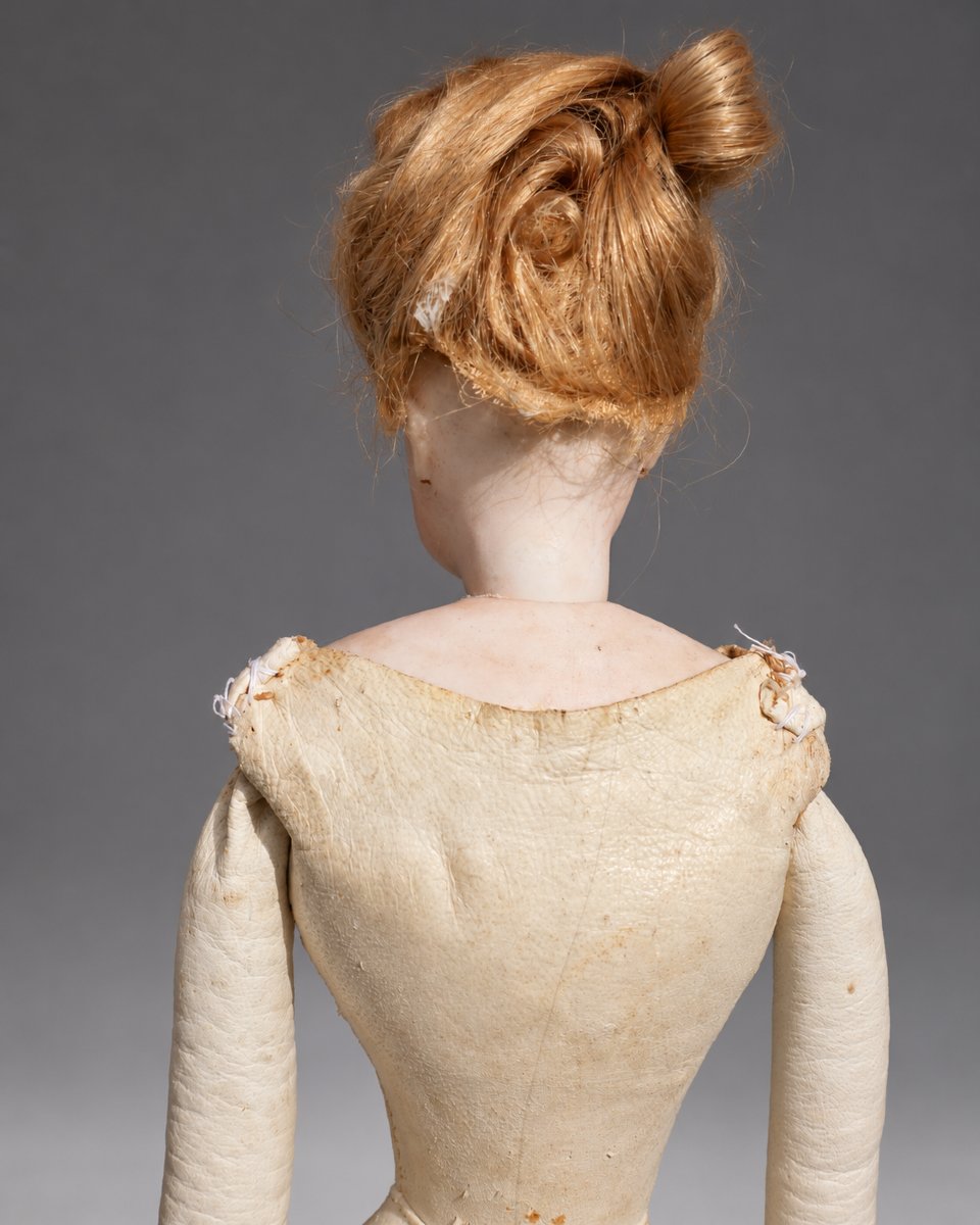 Poupée De Mode Parisienne François Gaultier, Tête En Biscuit & Corps En Peau, XIXe Napoléon III-photo-3