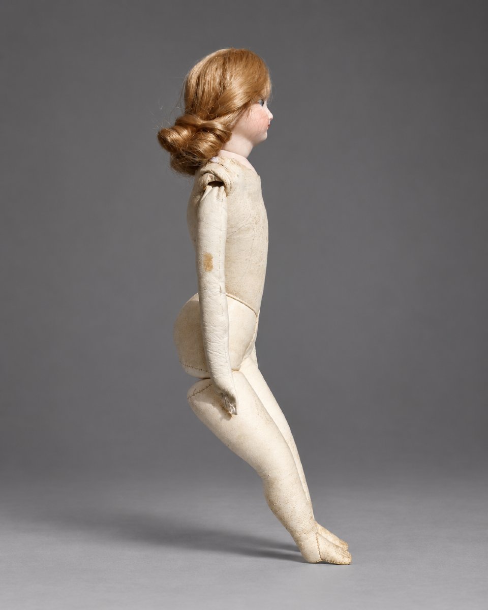 Poupée De Mode Parisienne François Gaultier, Tête En Biscuit & Corps En Peau, XIXe Napoléon III-photo-5