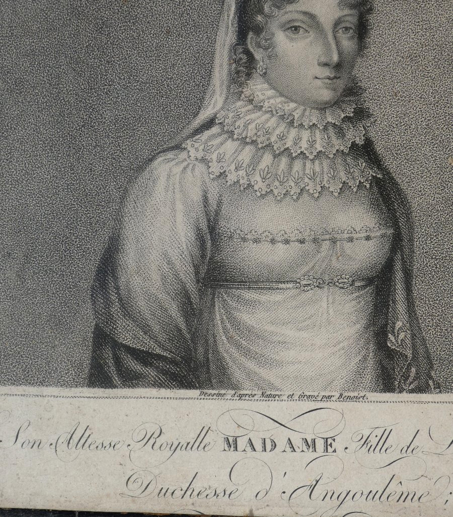 Madame Royale, Duchess Of Angoulême – Original Engraving By Benoist, Restoration Period, 1820-photo-4