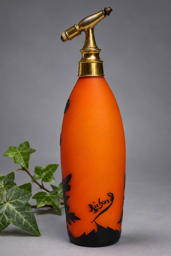 Art Nouveau Multi-layered Glass Perfume Bottle Signed Richard – Loetz, Circa 1920-photo-2
