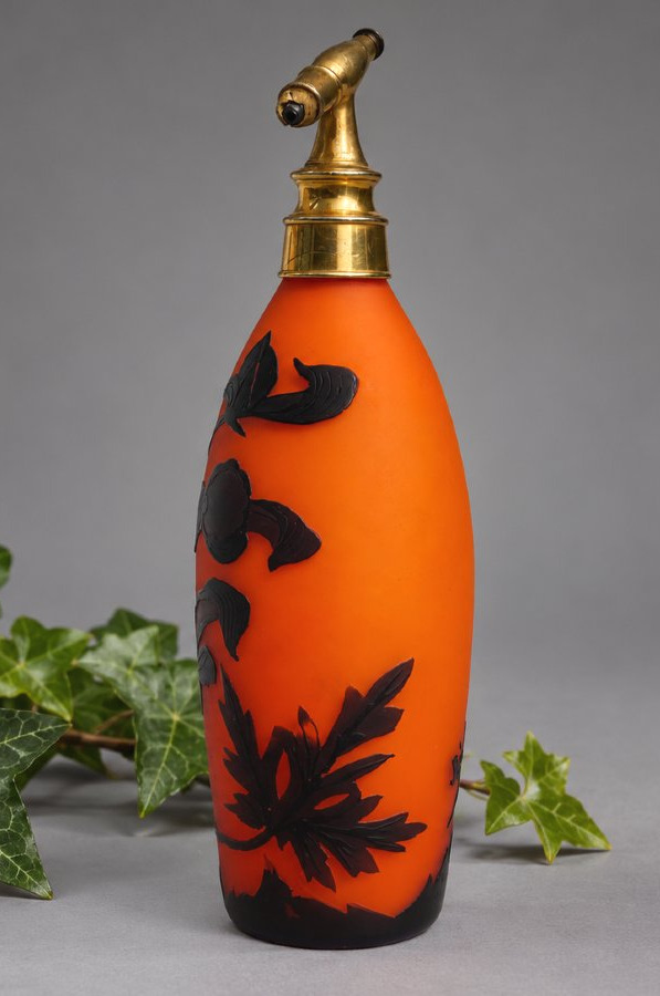Art Nouveau Multi-layered Glass Perfume Bottle Signed Richard – Loetz, Circa 1920-photo-3