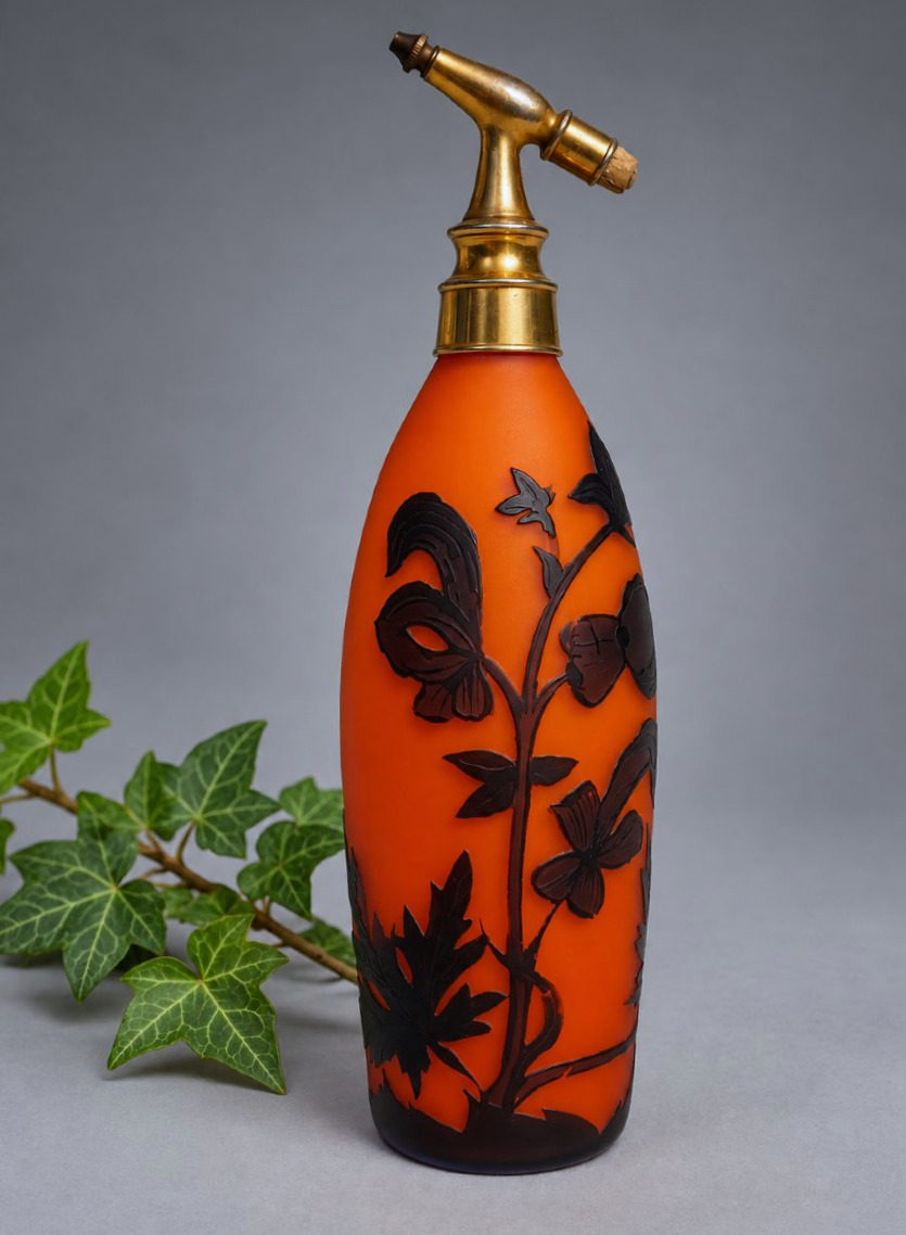 Art Nouveau Multi-layered Glass Perfume Bottle Signed Richard – Loetz, Circa 1920