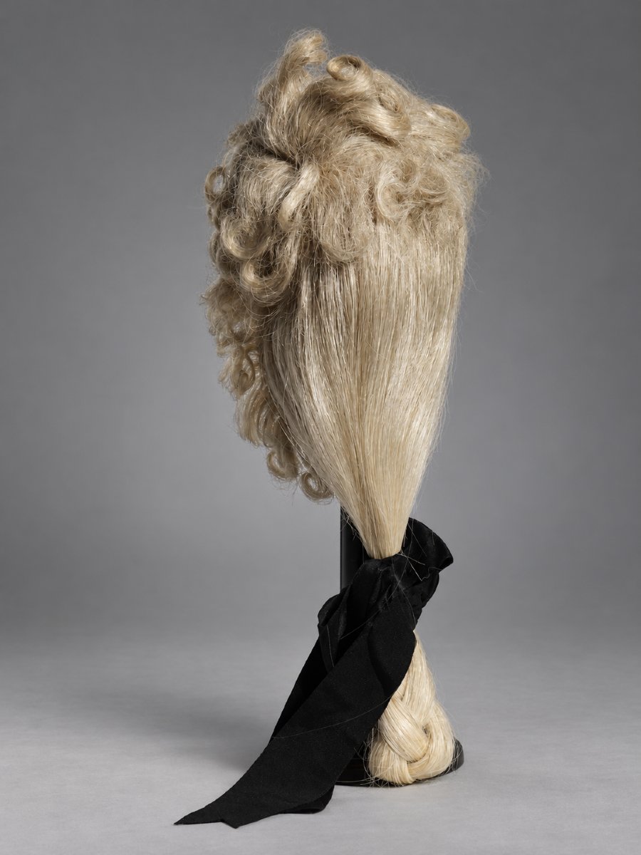 Perruque D'homme Style XVIIIe Siecle , Crin De Cheval , Boucle , Catogan , Costume Dandy -photo-2