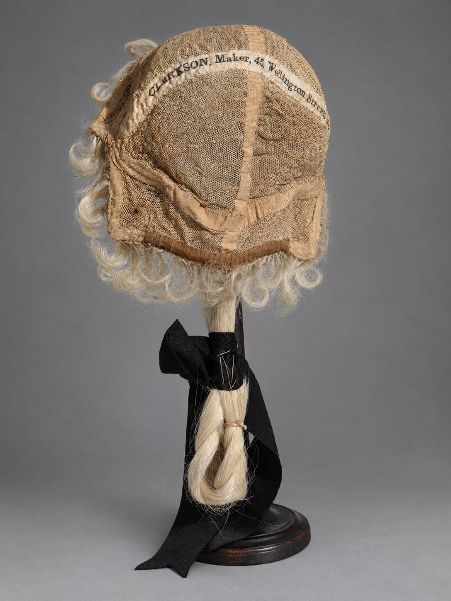 Perruque D'homme Style XVIIIe Siecle , Crin De Cheval , Boucle , Catogan , Costume Dandy -photo-4