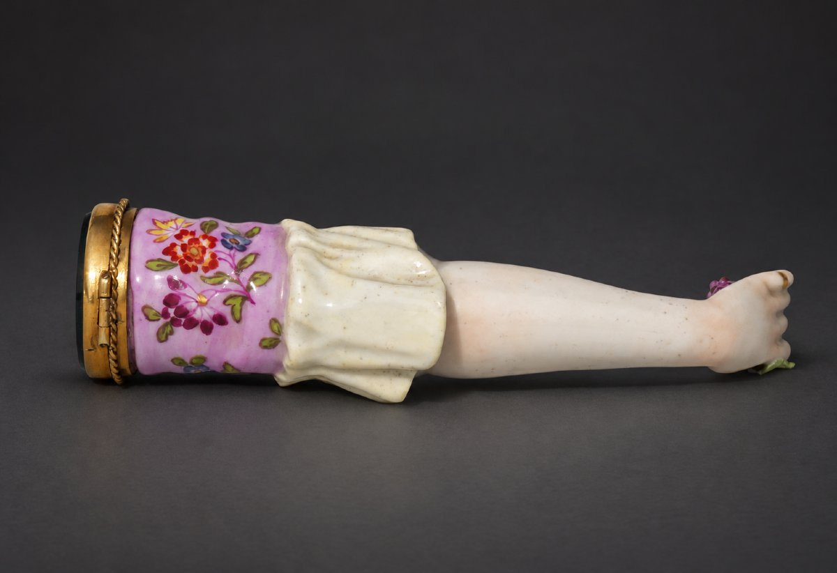 Porcelain Perfume/fragrance Case With Grape Design, 19th Century, 18th-century Style, Mennecy / Meissen-photo-4