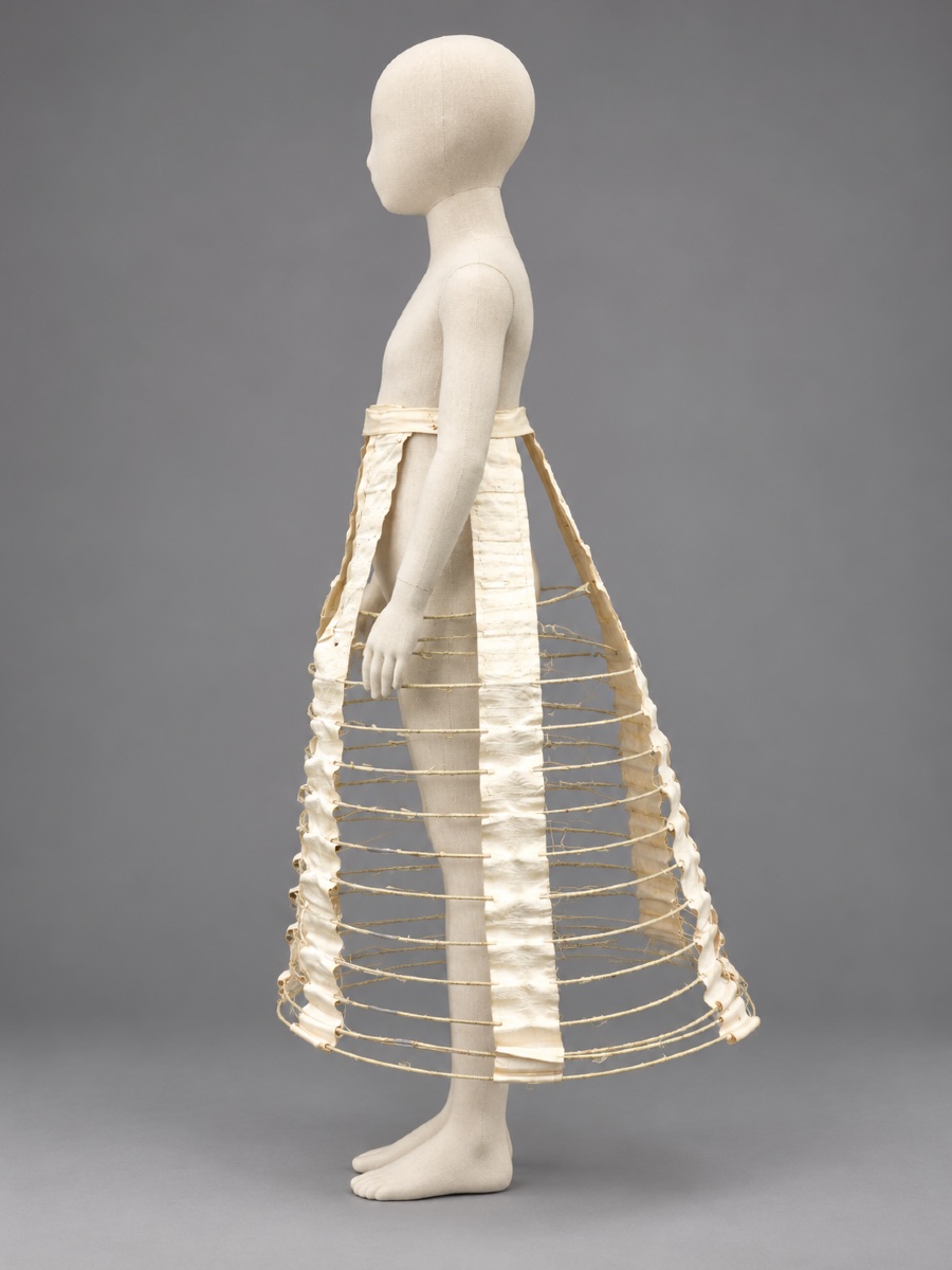 CRINOLINE DE FILLETTE / ENFANT ÉPOQUE NAPOLÉON III , CAGE XIXE , LINGERIE / CORSET COSTUME ROBE-photo-3