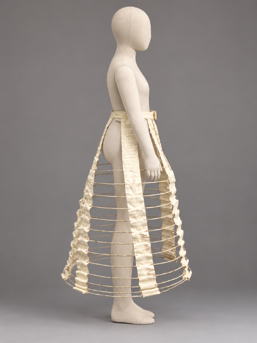 CRINOLINE DE FILLETTE / ENFANT ÉPOQUE NAPOLÉON III , CAGE XIXE , LINGERIE / CORSET COSTUME ROBE-photo-4