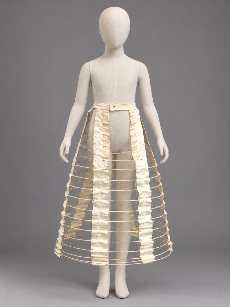 CRINOLINE DE FILLETTE / ENFANT ÉPOQUE NAPOLÉON III , CAGE XIXE , LINGERIE / CORSET COSTUME ROBE