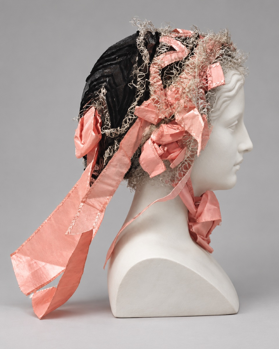 Napoleon III-era Headdress, Silk Lace And Tulle, Day Cap, Second Empire Hat