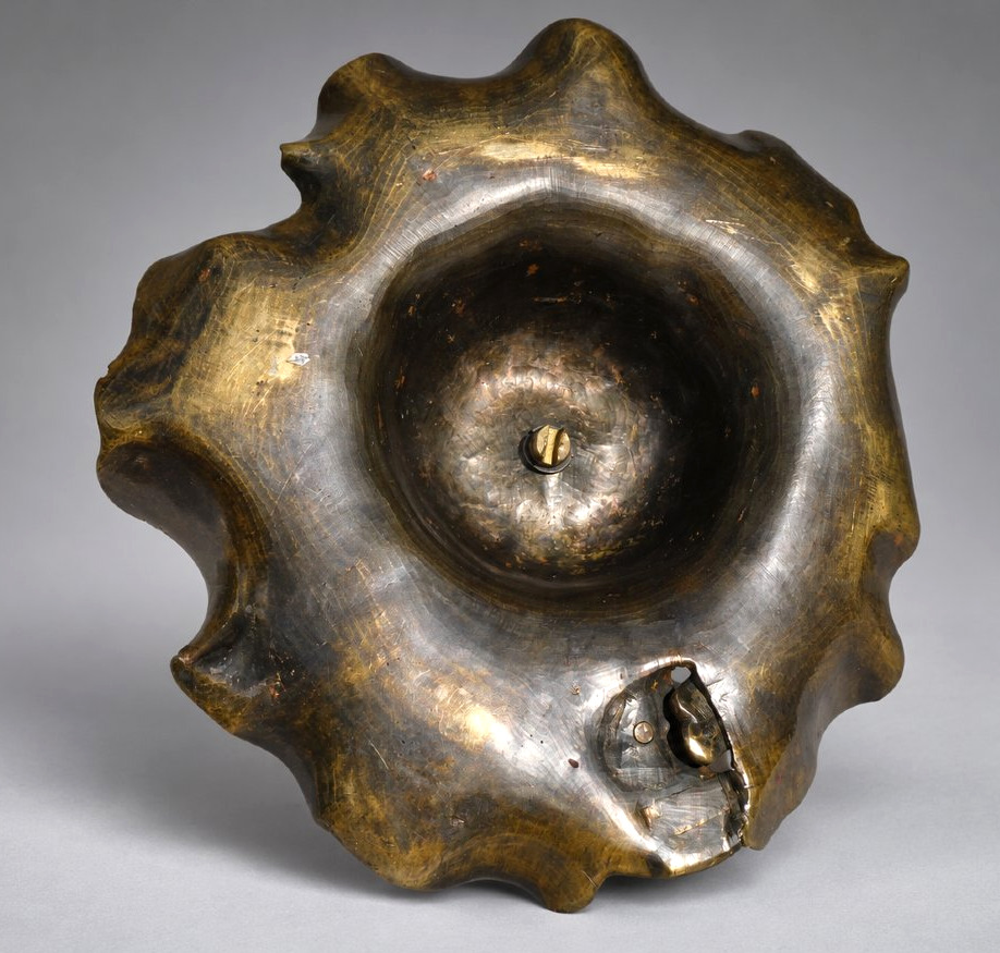 Japanese Incense Burner In Patinated Bronze, Ibis On A Lotus & Frog – Meiji Period, 19th Century-photo-8