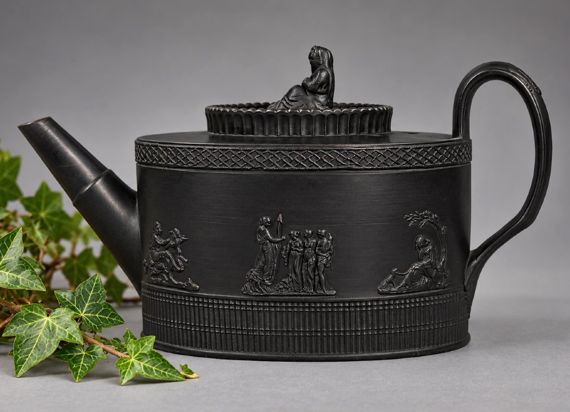 Black Basalt Stoneware Tea And Coffee Set – Empire Period, Early 19th Century, Wedgwood -photo-2