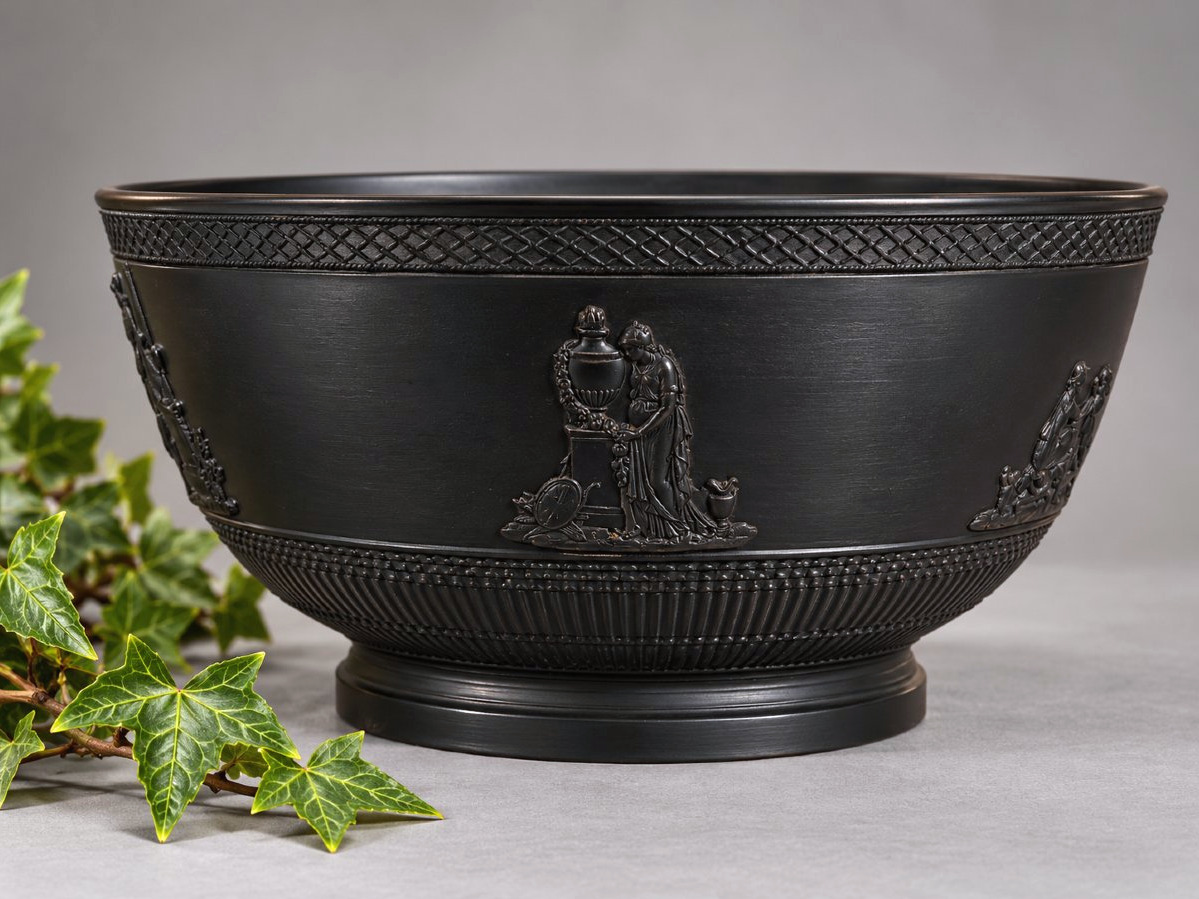 Black Basalt Stoneware Tea And Coffee Set – Empire Period, Early 19th Century, Wedgwood -photo-4
