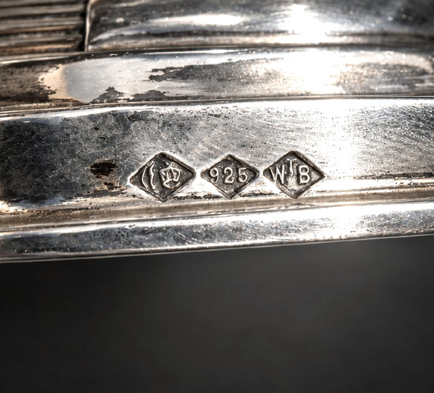 Jardinière En Argent Massif 925/1000 – Orfèvre Wilhelm Binder, Allemagne, 1910 Centre De Table-photo-2