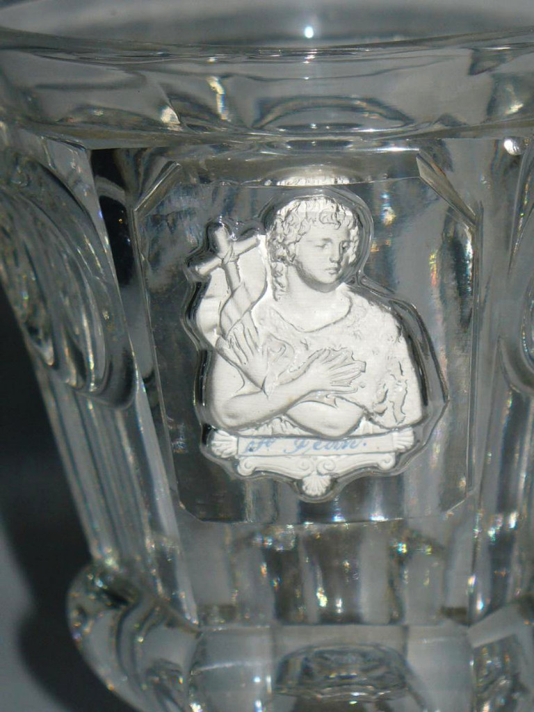 Gobelet En Cristal De Baccarat / Le Creusot , Cristallo-cérame , Saint Jean 1820 Charles X-photo-3