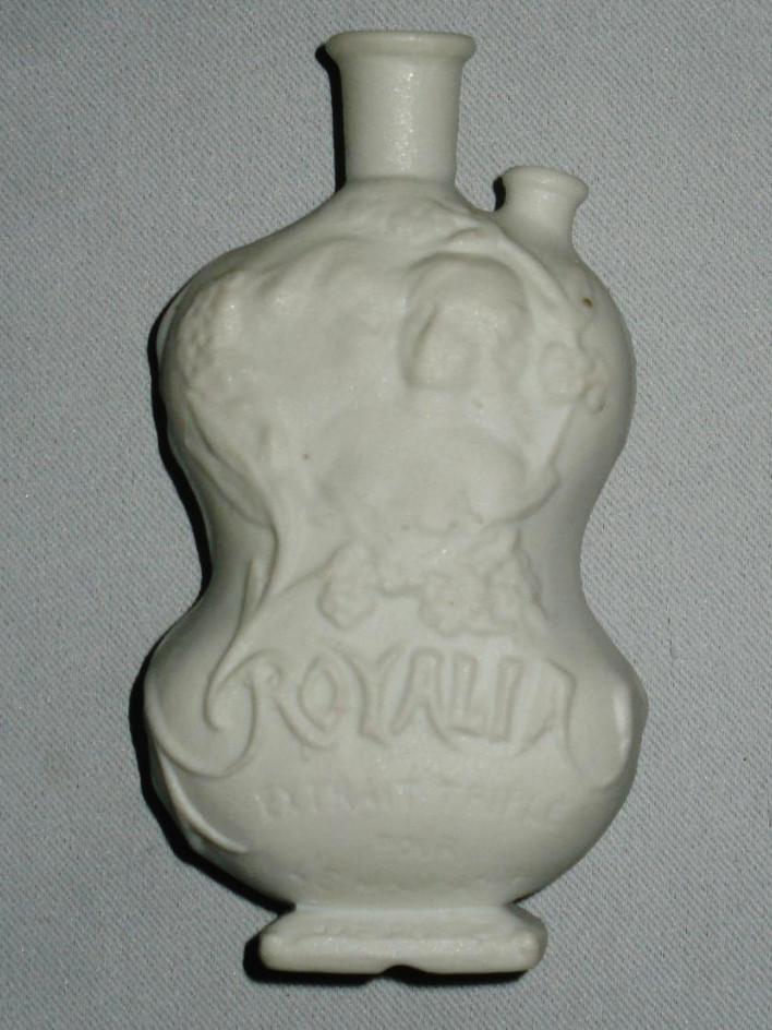 Perfume Bottle Royalia Extract Triple For Handkerchief Biscuit Period Art Nouveau 1900