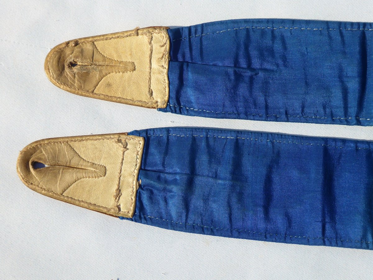 Pair Of Suspenders 1830-1840, Embroidery With Small Points, Nineteenth Male Costume, Fashion-photo-4