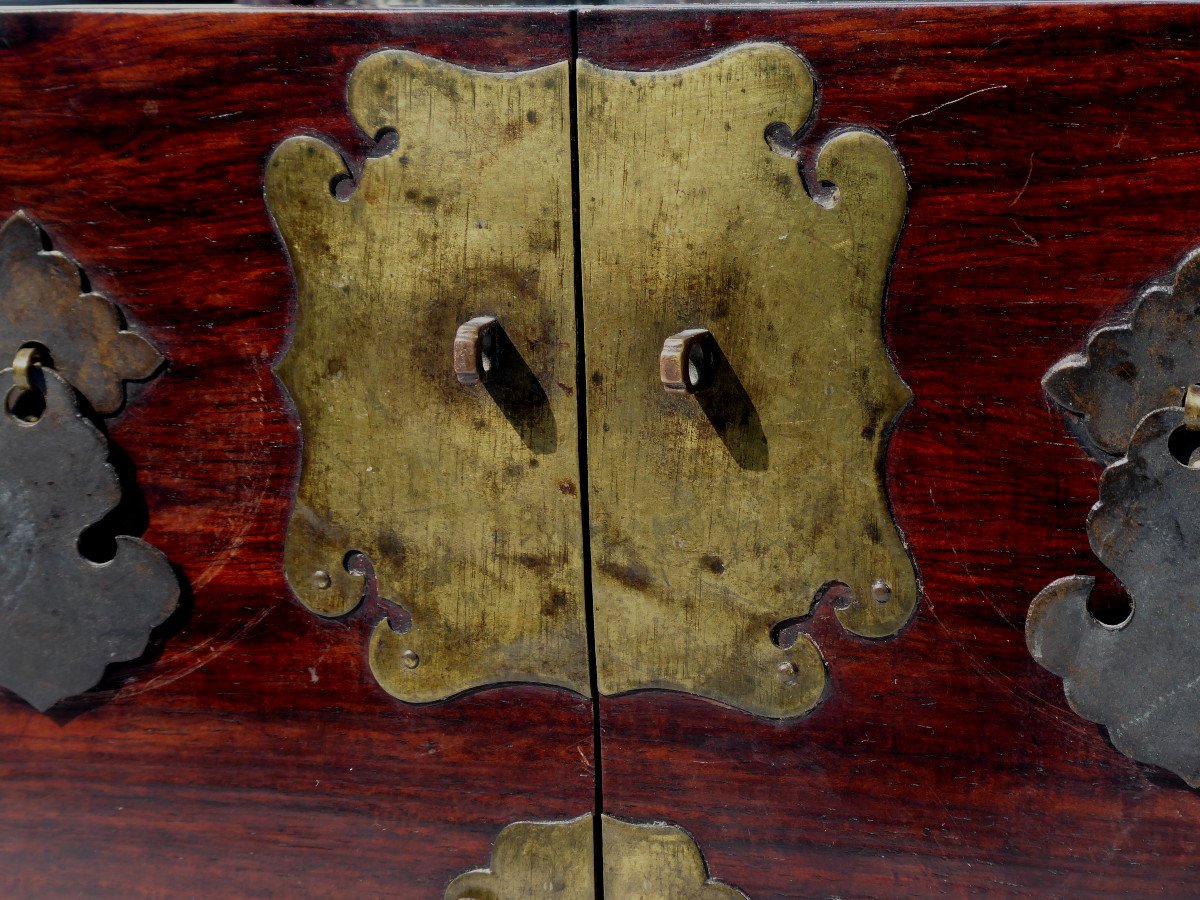 19th Century Chinese Travel / Toilet Box, Dressing Table, Meiji Era China, Vanity Trunk-photo-2