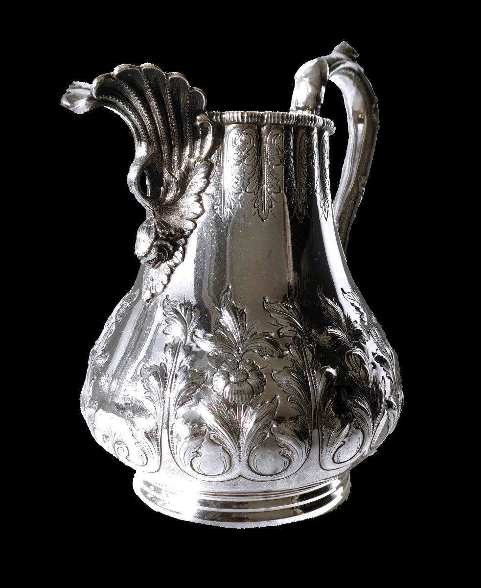 Pitcher / Pitcher Sterling Silver Tiffany & Co Napoleon III XIXth Second Empire Grosjean & Woodward-photo-2