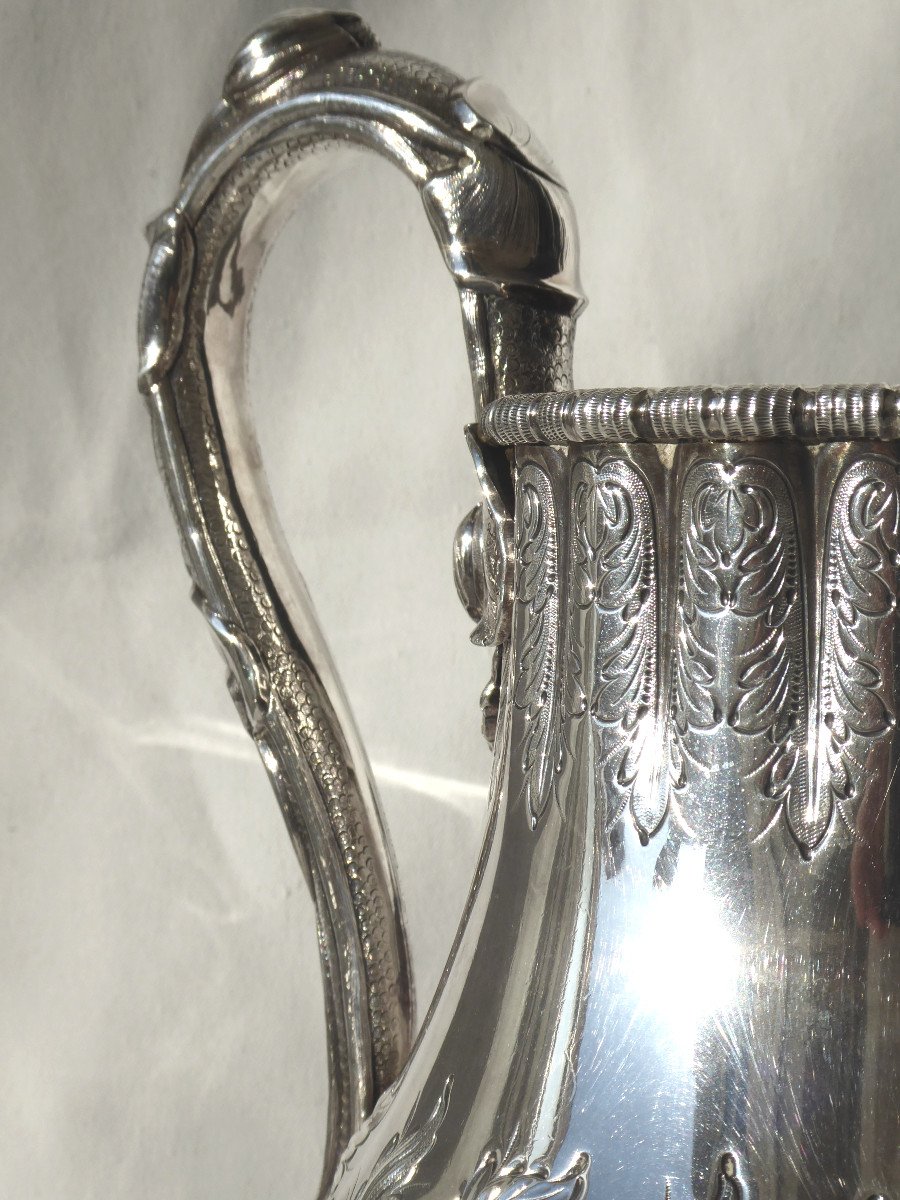 Pitcher / Pitcher Sterling Silver Tiffany & Co Napoleon III XIXth Second Empire Grosjean & Woodward-photo-3
