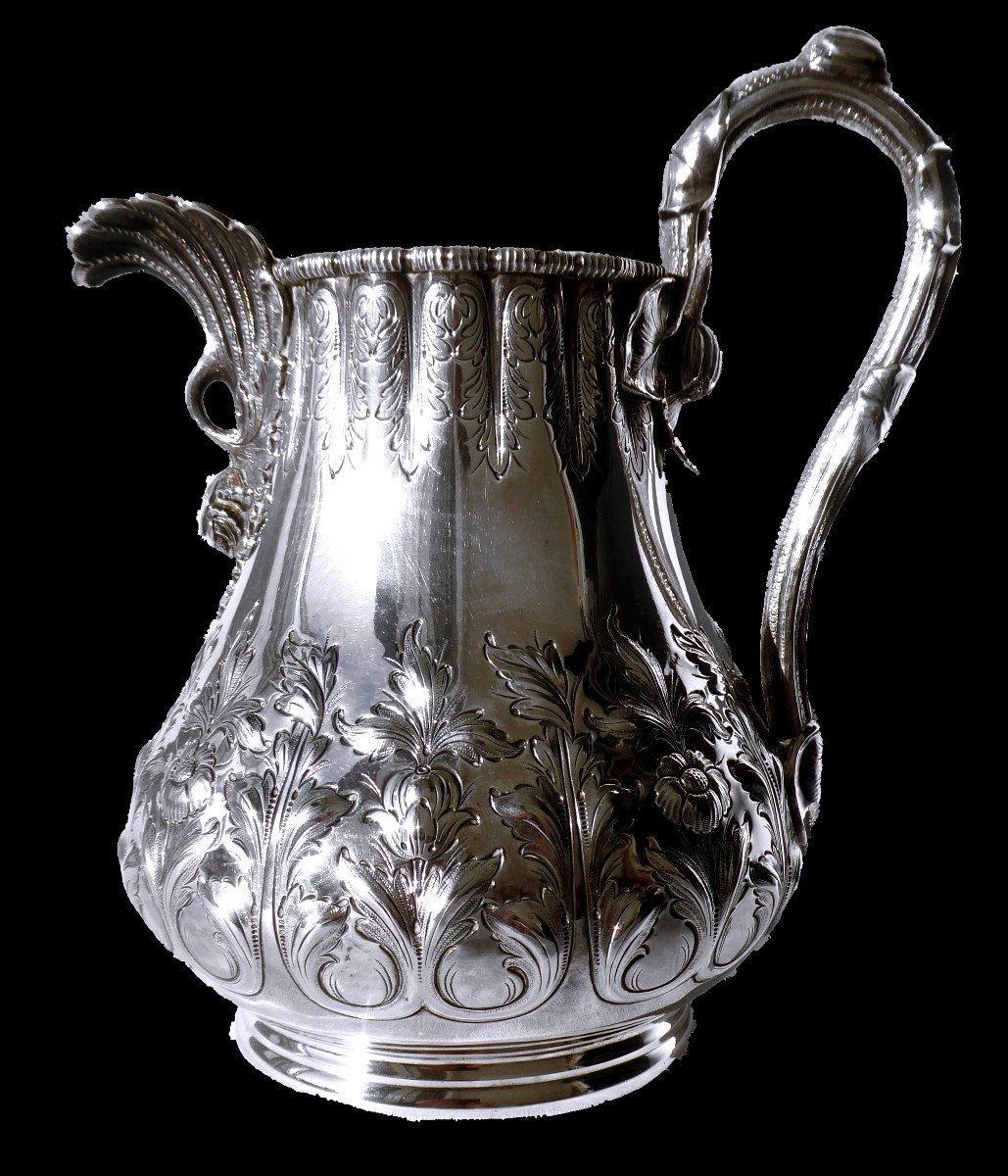 Pitcher / Pitcher Sterling Silver Tiffany & Co Napoleon III XIXth Second Empire Grosjean & Woodward