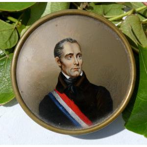Candy Box In Fixed Under Glass, Portrait Of François Guizot Nineteenth, Chocolates Pralines