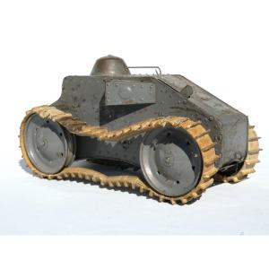 English Toy In Tole Tank 1914 - 1918, Tiger Military Souvenir