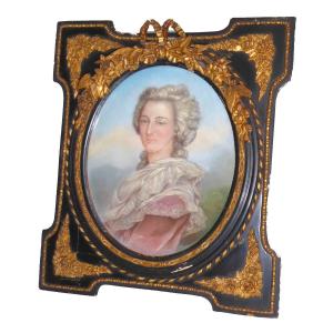 Royalist Pastel Portrait Of Madame Elisabeth Sister Of The King Of France Louis XVI, Princess